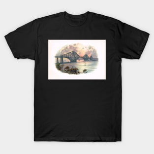 Forth Bridge from South East Circa 1900 T-Shirt